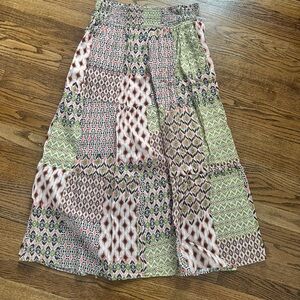 Liverpool Los Angeles Smocked Waist Boho Midi Skirt - Size XL